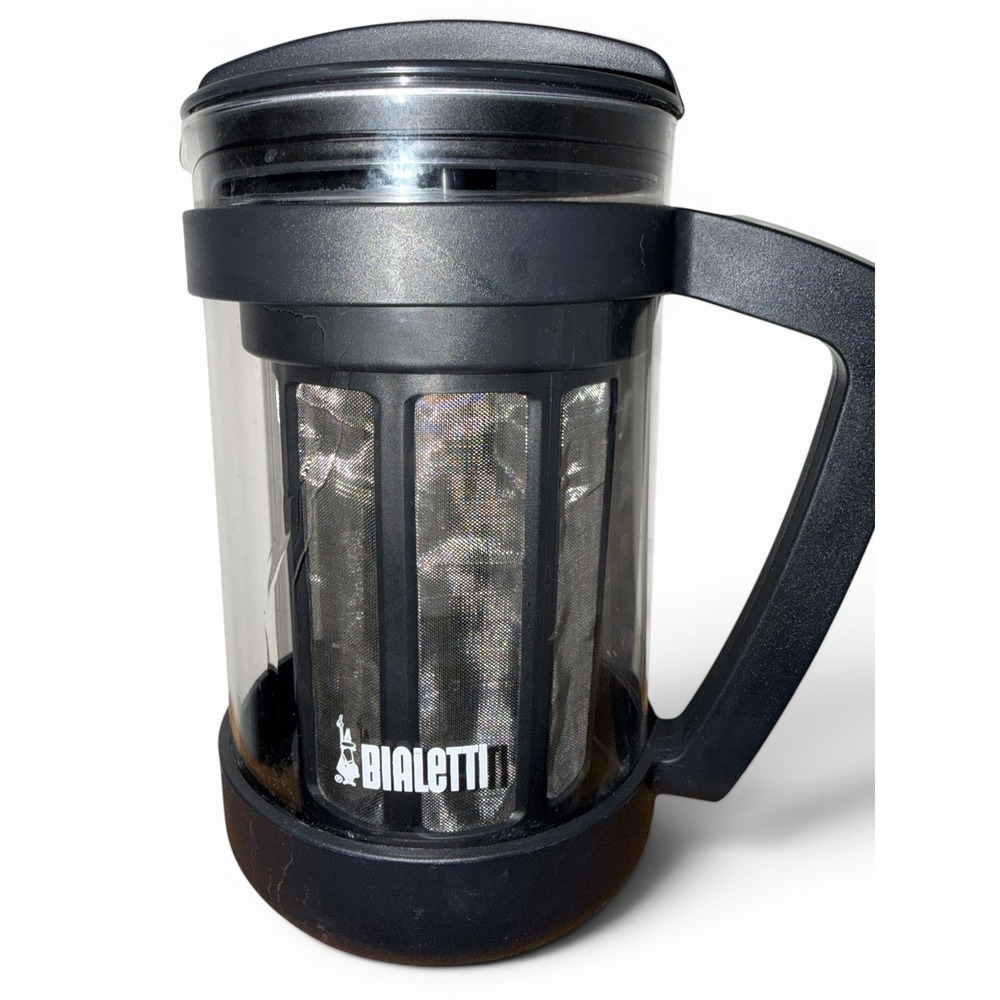 Bialetti Cold Brew Iced Coffee Maker Pitcher Black 06765 Mesh Filter